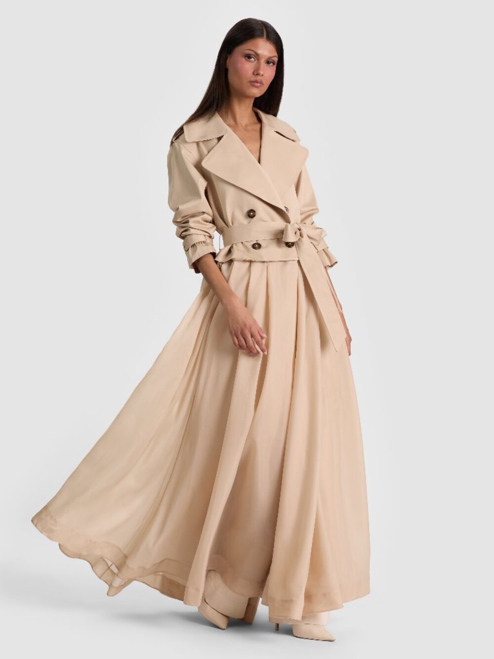 Alice and Olivia Nevada trench gown, size Medium
